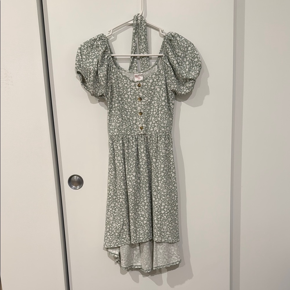 Floral Green Dress